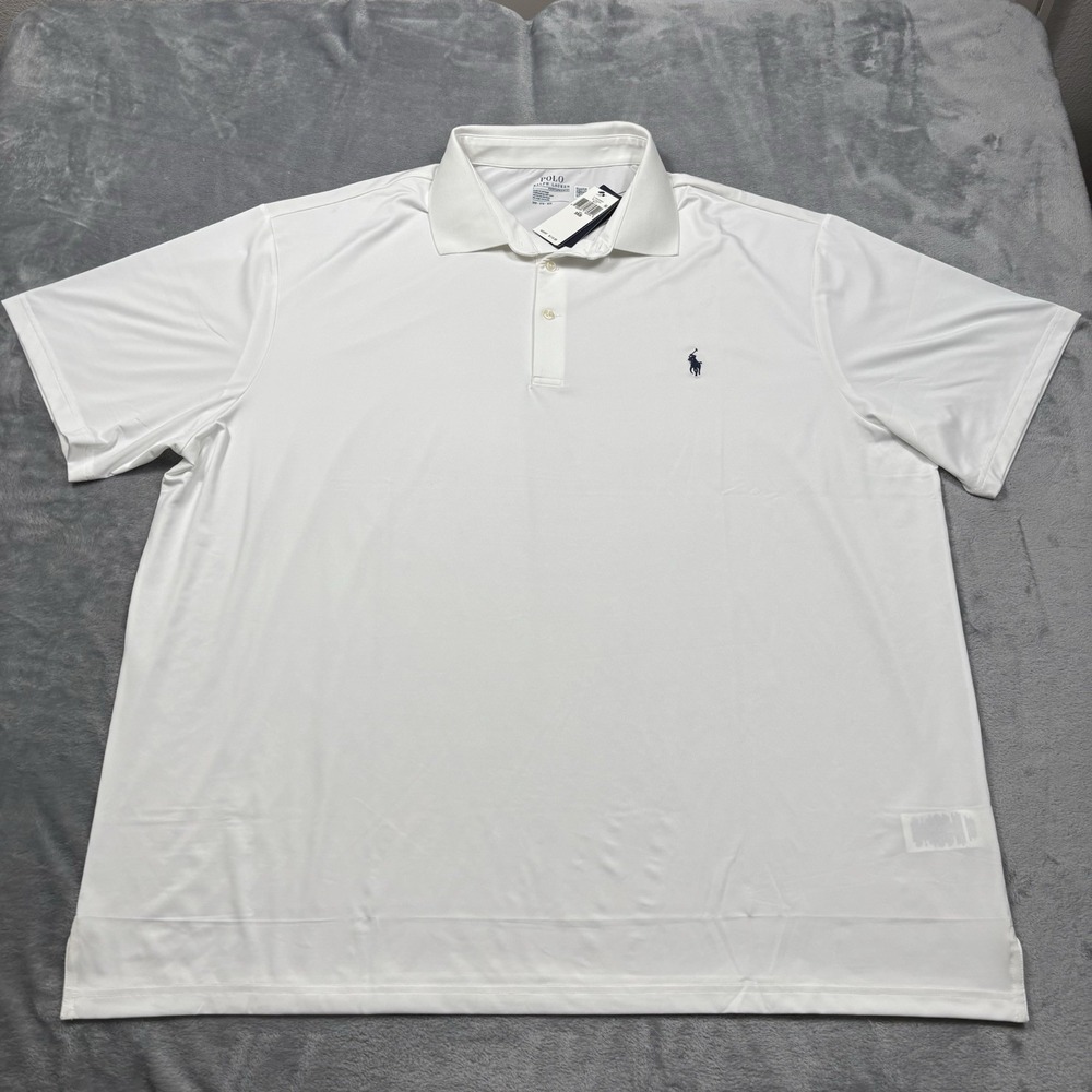Polo Ralph Lauren Performance Men's Polo Shirt White 3XB Golf NWT*
